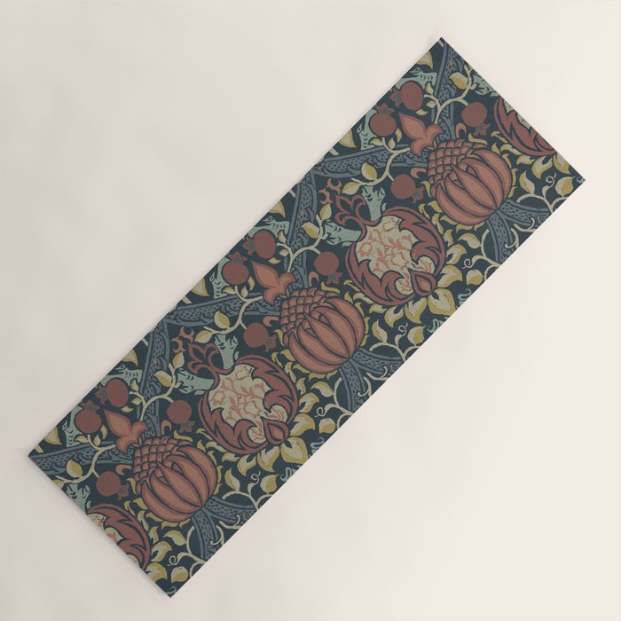 William Morris Vintage Granada Indigo Yoga Mat Gallery Image 1
