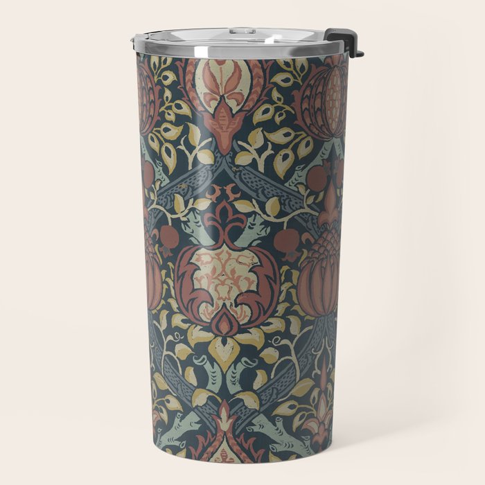 William Morris Vintage Granada Indigo Travel Mug Gallery Image 2