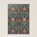 William Morris Vintage Granada Indigo Stationery Card Gallery Image 2