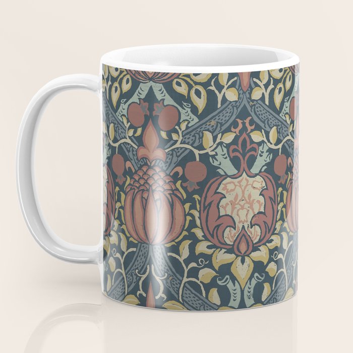 William Morris Vintage Granada Indigo Coffee Mug Gallery Image 3