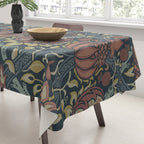 William Morris Vintage Granada Indigo Tablecloth Gallery Image 3