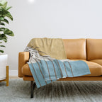 Sunny ocean Throw Blanket Gallery Image 1