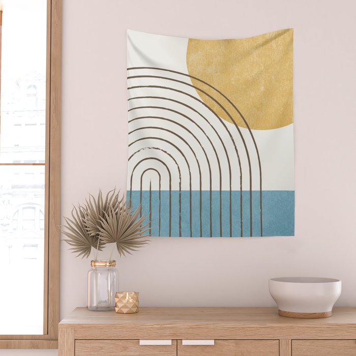 Sunny ocean Wall Tapestry Gallery Image 2