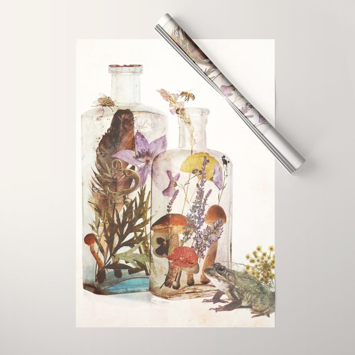 WITCH BOTTLES Wrapping Paper Gallery Image 1