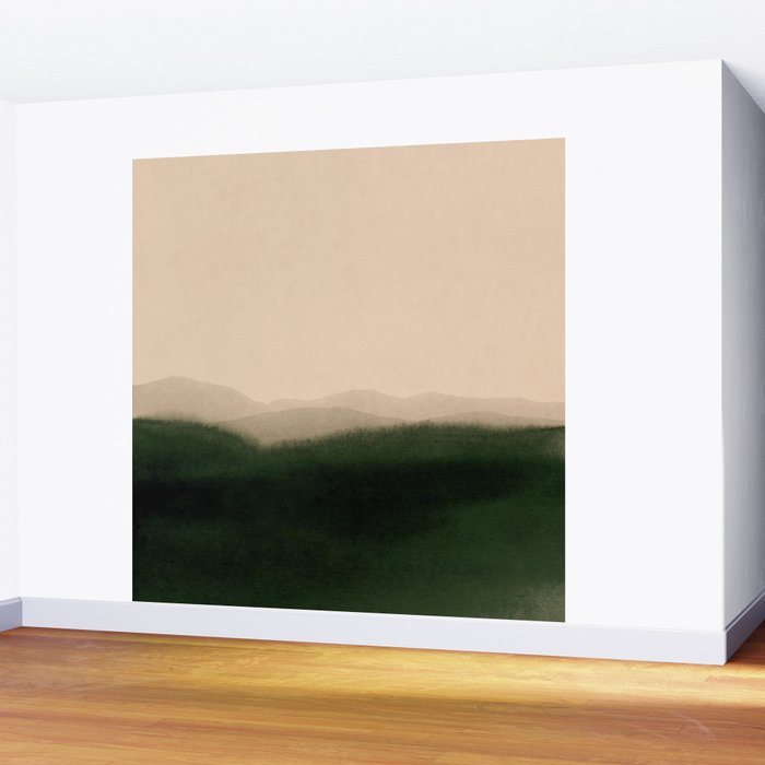 green hills Wall Mural Gallery Image 2