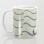 Aoyama Masaharu Japanese Woodblock Print Black Cat On Water Vintage traditional Art Coffee Mug Gallery Image 3