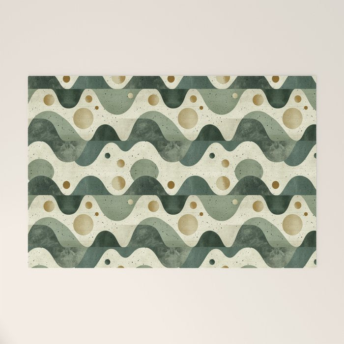 Groovy Sage Welcome Mat Gallery Image 1
