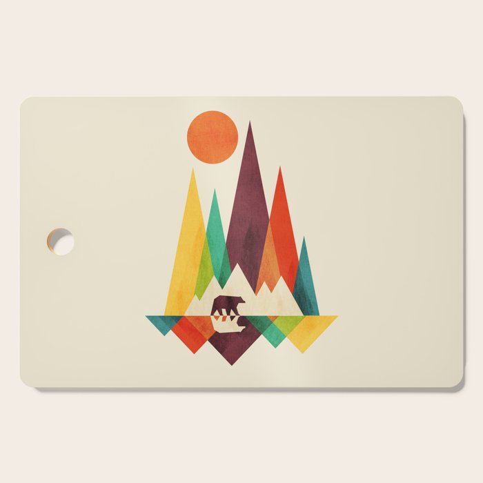 Bear In Whimsical Wild Cutting Board Gallery Image 1