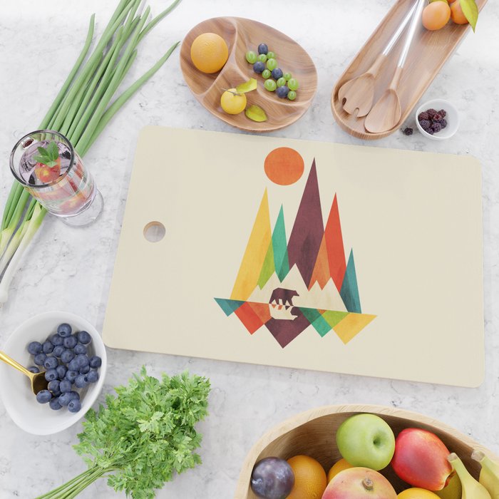 Bear In Whimsical Wild Cutting Board Gallery Image 2