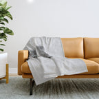Raccoon - Black & White Throw Blanket Gallery Image 1
