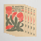 Mexico, Cactus Vintage Wall Art Wrapping Paper Gallery Image 3
