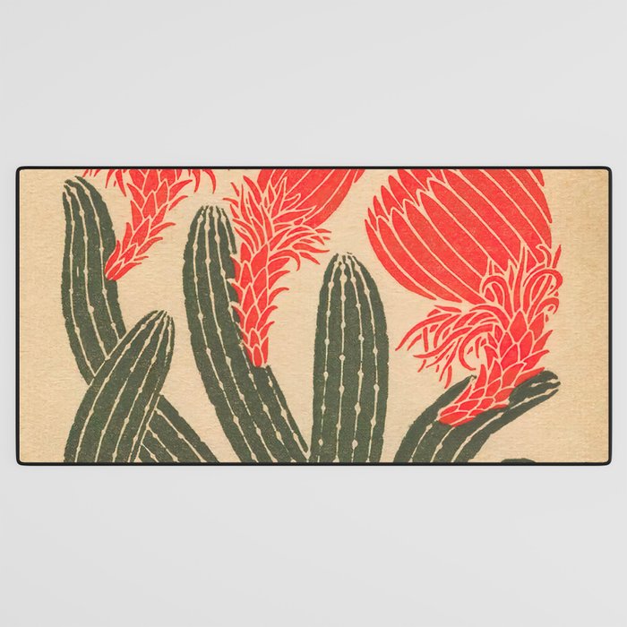 Mexico, Cactus Vintage Wall Art Desk Mat Gallery Image 3