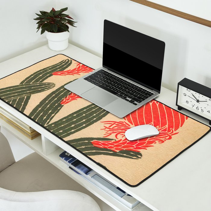 Mexico, Cactus Vintage Wall Art Desk Mat Gallery Image 2