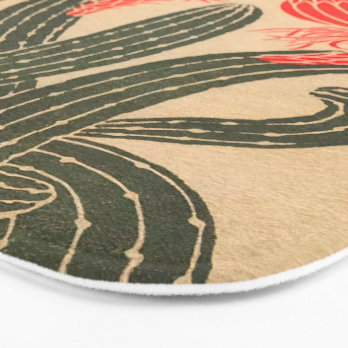 Mexico, Cactus Vintage Wall Art Bath Mat Gallery Image 3