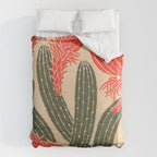Mexico, Cactus Vintage Wall Art Duvet Cover Gallery Image 6