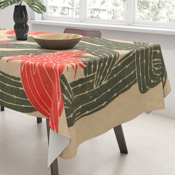 Mexico, Cactus Vintage Wall Art Tablecloth Gallery Image 3