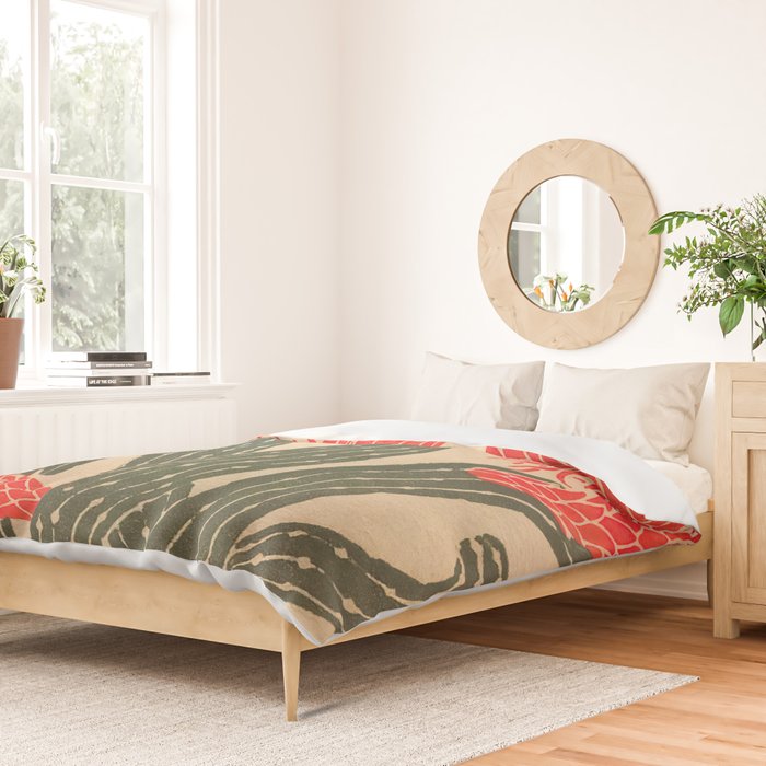 Mexico, Cactus Vintage Wall Art Duvet Cover Gallery Image 2