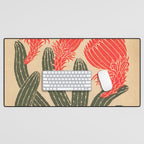 Mexico, Cactus Vintage Wall Art Desk Mat Gallery Image 1