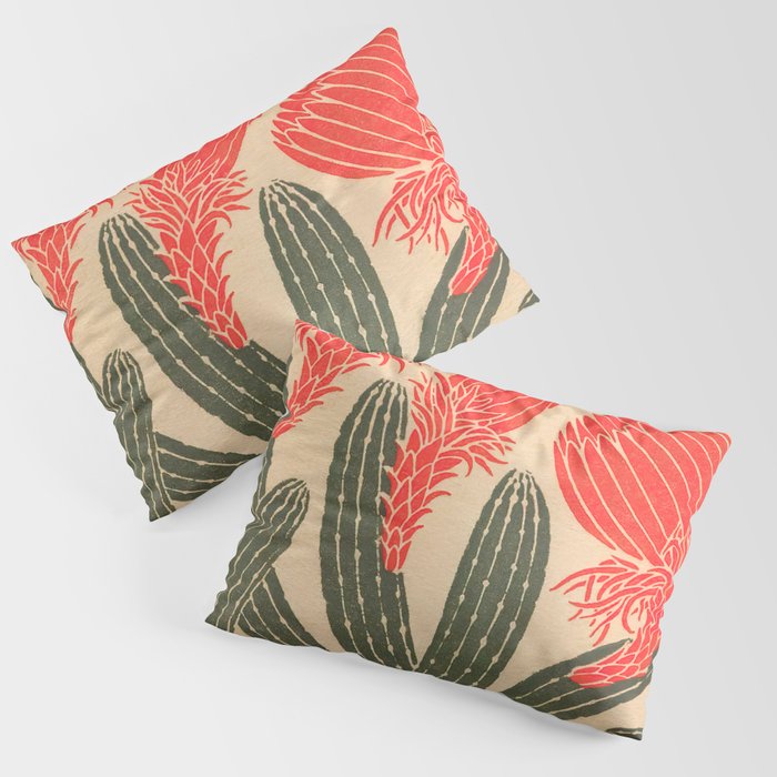 Mexico, Cactus Vintage Wall Art Pillow Sham Gallery Image 3