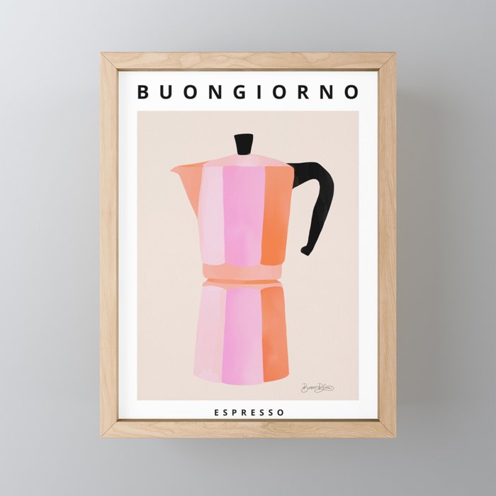 Moka Espresso Coffee Mini Art Print Gallery Image 1