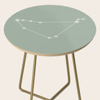 Capricorn Zodiac Star Constellation Line Art Soft Sage Side Table Gallery Image 2