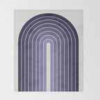Gradient Arch XI Lavender Dusk Mid Century Modern Rainbow Throw Blanket Gallery Image 2