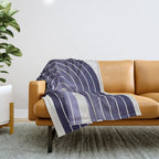 Gradient Arch XI Lavender Dusk Mid Century Modern Rainbow Throw Blanket Gallery Image 1