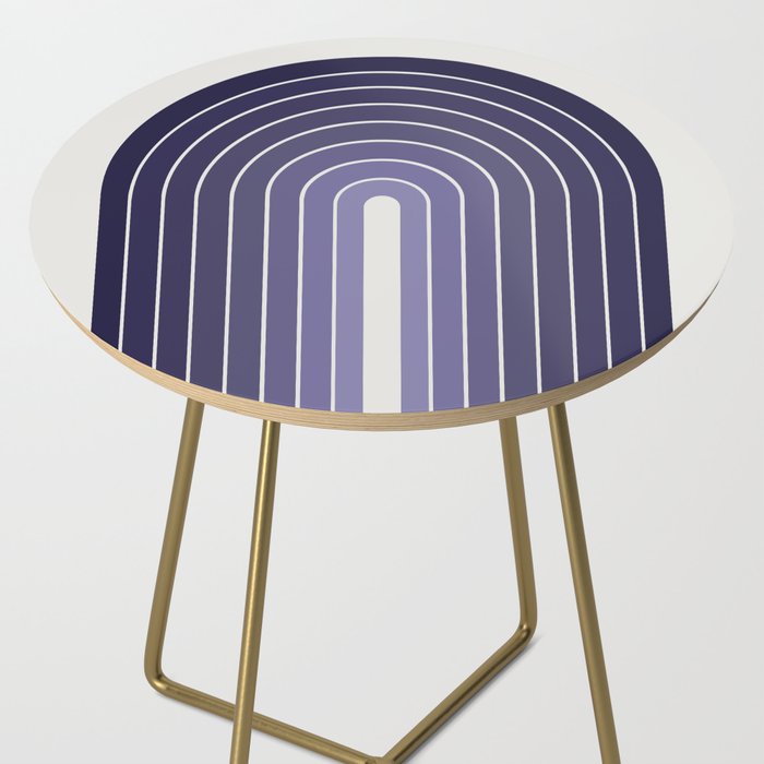 Gradient Arch XI Lavender Dusk Mid Century Modern Rainbow Side Table Gallery Image 2