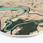 Boston City Map of the United States - Vintage Bath Mat Gallery Image 3