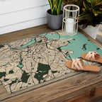 Boston City Map of the United States - Vintage Outdoor Rug Gallery Image 2