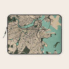 Boston City Map of the United States - Vintage Laptop Sleeve Gallery Image 1