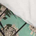 Boston City Map of the United States - Vintage Comforter Gallery Image 4