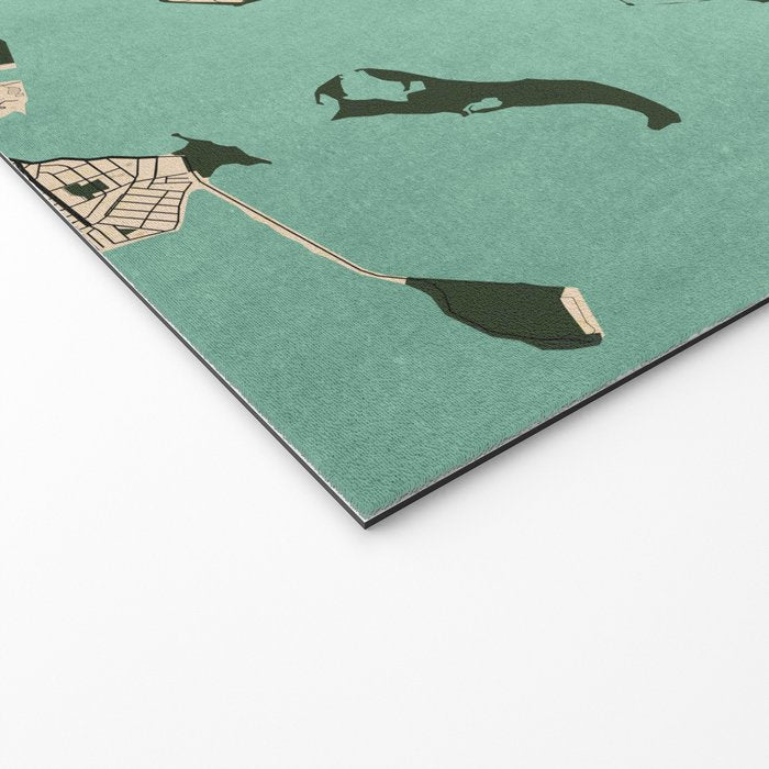 Boston City Map of the United States - Vintage Welcome Mat Gallery Image 2