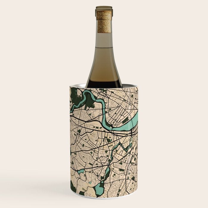 Boston City Map of the United States - Vintage Wine Chiller Gallery Image 2