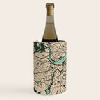 Boston City Map of the United States - Vintage Wine Chiller Gallery Image 2