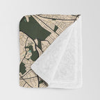 Boston City Map of the United States - Vintage Throw Blanket Gallery Image 3