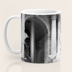 New York Public Library Lion and Facade New York City black and white photograph Coffee Mug Gallery Image 3