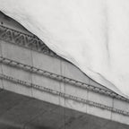 New York Public Library Lion and Facade New York City black and white photograph Comforter Gallery Image 4