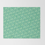 AT Pattern 3 Green Throw Blanket Gallery Image 2