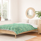 AT Pattern 3 Green Duvet Cover Gallery Image 2