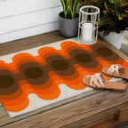 Echoes - Golden Outdoor Rug Gallery Image 2