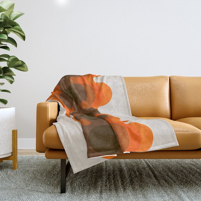 Echoes - Golden Throw Blanket Gallery Image 1