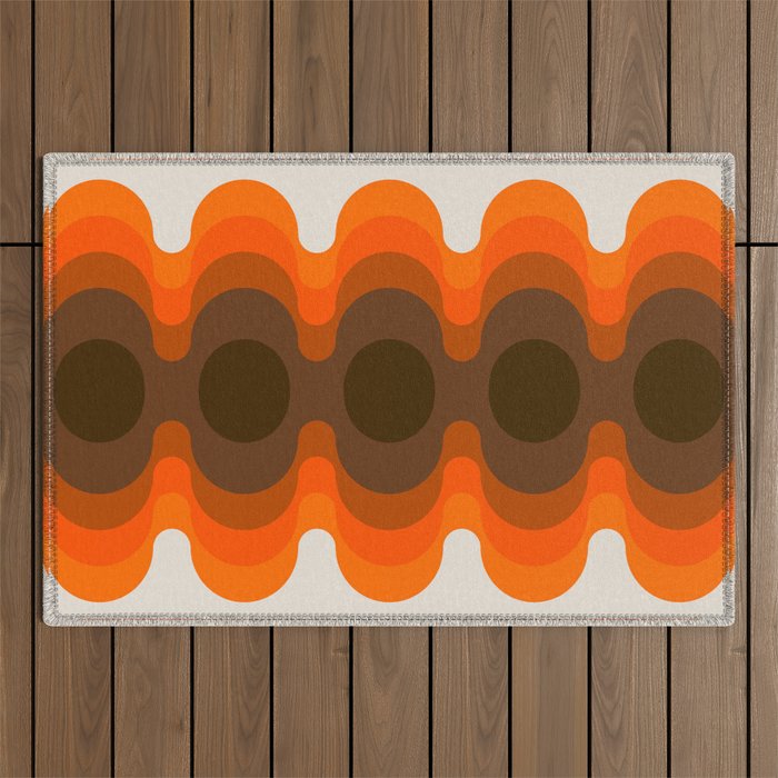 Echoes - Golden Outdoor Rug Gallery Image 1