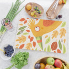 Autumn bird and leaves Cutting Board Gallery Image 2