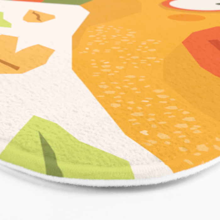 Autumn bird and leaves Bath Mat Gallery Image 3