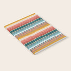serape southwest stripe - orange & teal Notebook Gallery Image 2