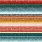 serape southwest stripe - orange & teal Coffee Mug Gallery Image 2