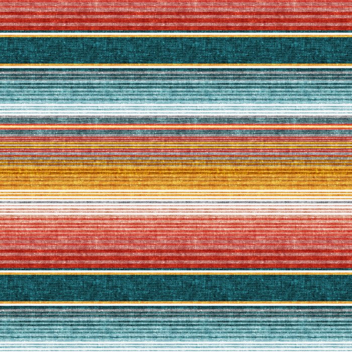 serape southwest stripe - orange & teal Coffee Mug Gallery Image 2