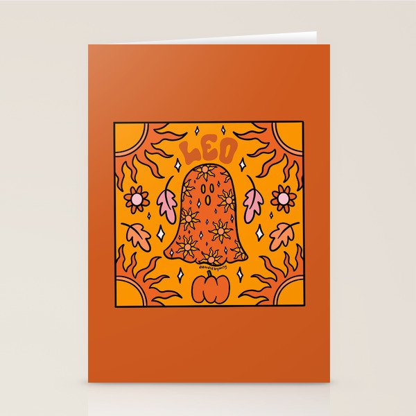 Leo Ghost Stationery Card Gallery Image 1