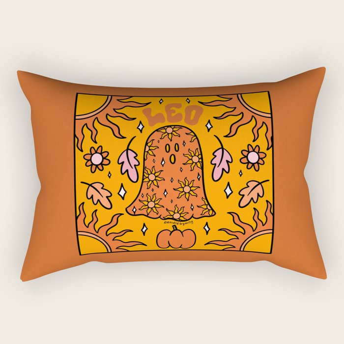 Leo Ghost Rectangular Pillow Gallery Image 2